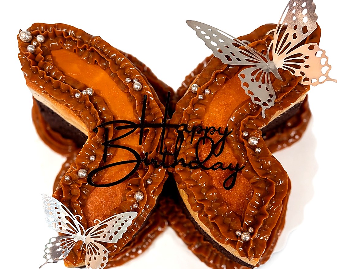 Custom Chocoflan - Butterfly