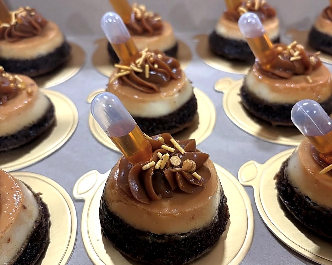 Mini chocoflanes